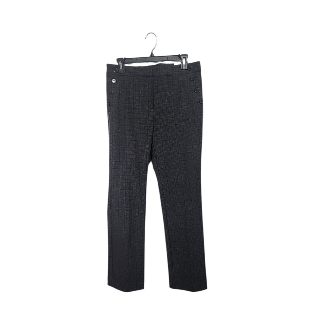 NWT Ann Taylor The Slim Sailor Pant Women's Size 6 Plaid Button Detail